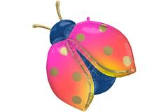 Foil Balloon - Shape - Colorful Ladybug - 68 x 83 cm