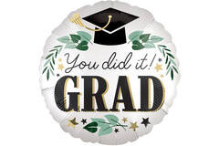 18in/45cm Satin You Did It Ivy Grad