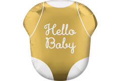 Foil Balloon - Shape - "Hello Baby" - 55 x 60 cm