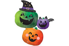 Foil Balloon - Shape - Pumpkins - Fun & Spooky  - 73 x 83 cm