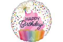 Foil Balloon - "HAPPY Birthday!" - Confetti Sprinkle Birthday - 45 cm