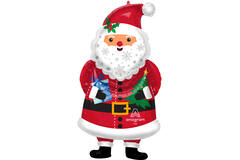Foil Balloon - Shape - Snowy Santa Claus - 48 x 86 cm