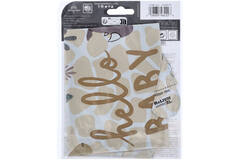 Foil Balloon - "hello BABY" - Satin Soft Jungle Baby - 45 cm