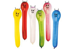6 Latex Balloons Caterpillar 60.9 cm / 24"