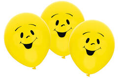 6 Latex Balloons Sunny 22.8 cm / 9"