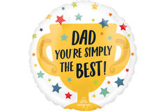 Foil Balloon – "DAD YOU'RE SIMPLY THE BEST" – 45 cm