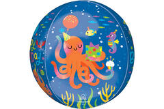 Orbz® - Cute Octopus "Happy Birthday" - 38 x 40 cm