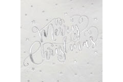 Paper Napkins - Foiled - Merry Christmas - Silver
