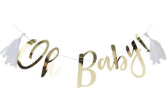 Backdrop - Oh Baby! - Gold