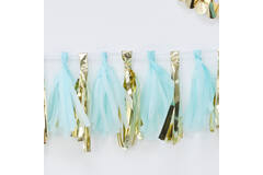 Tassel Garland - Blue & Gold
