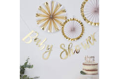 Backdrop - Baby Shower - Gold