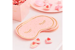 16 Napkins Pamper Party Eye Mask Shaped 16 x 20 cm