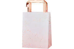 Rose Gold Foiled Pink Watercolour Party Bag