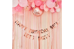 Rose Gold  Customisable Buntin