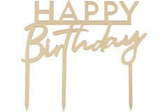 Gold Acrylic Cake Topper