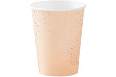 Cup - Peach Ditsy Dot with fringe - Foiled