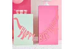 Bunting - Happy Birthday Dino Shaped