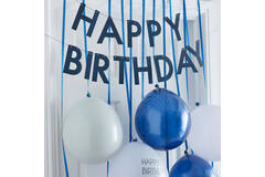 Balloon Door Kit - Happy Birthday - Blue