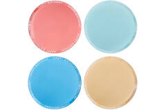 Eco Paper Plates - Happy Birthday Rim - Mixed Colours