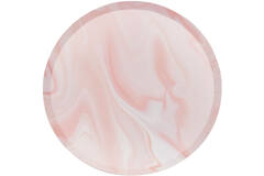 Eco Paper Plates - Marble - Pink