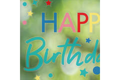 Window Sticker - Happy Birthday - Brights