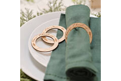 Napkin Ring - Merry Christmas Burnt Out Wood