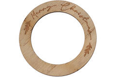 Napkin Ring - Merry Christmas Burnt Out Wood