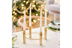 Table Centrepiece - Circular Candle Holder - Gold