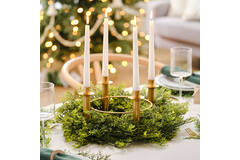 Table Centrepiece - Circular Candle Holder - Gold