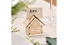 Place Card Holder - Wooden House Place Card Holder