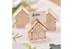 Place Card Holder - Wooden House Place Card Holder