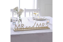 Sign - Mr & Mrs Gold Sign