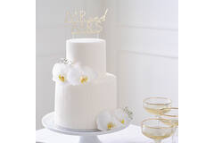 Cake Topper - Acrylic Gold Mr & Mrs