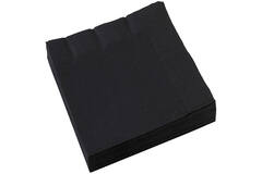 20 Napkins Black 33 x 33 cm