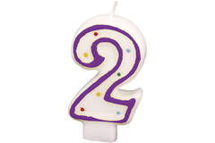 Numeral Candle 2 Height 7.3 cm