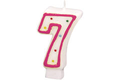 Numeral Candle 7 Height 7.3 cm