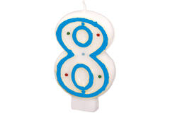 Numeral Candle 8 Height 7.3 cm