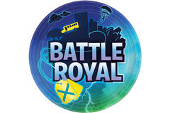 8 Plates Battle Royale Round Paper 23 cm