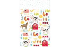 Tablecover Barnyard Birthday Plastic 137 x 243 cm