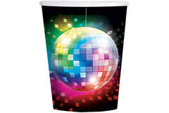 8 Cups Disco Fever 70's Paper 250 ml