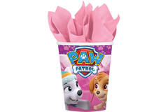 8 Cups Pink Paw Patrol  Paper 250 ml