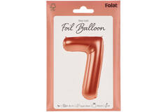 Foil Balloon Number 7 - Rose Gold - 86 cm