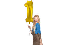 Foil Balloon Number 1 - Gold - 86 cm