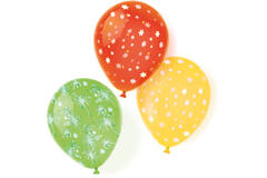 6 Latex Balloons Stars assorted 25.4 cm / 10"