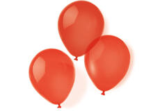 10 Latex Balloons Standard Red 20.3 cm / 8"