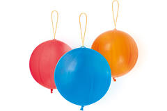 3 Latex Punch Balls assorted 35.5 cm / 14"