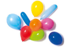 20 Latex Balloons Shapes & Colours Assorted