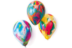 8 Latex Balloons Marble assorted 17.8 cm / 7"