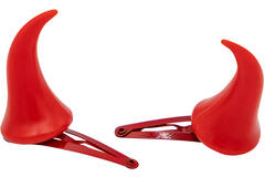 Costume Accessory Clip-On Mini Devil Horns Red
