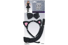Costume Accessory Set Cat Child 3 Pieces